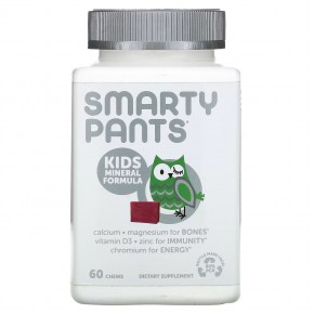 SmartyPants, формула с минералами для детей, ягодная смесь, 60 жевательных таблеток в Москве - eco-herb.ru | фото