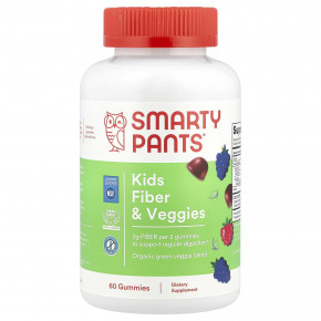 SmartyPants, Жевательные мармеладки с клетчаткой и овощами, ягодное ассорти, 60 жевательных таблеток в Москве - eco-herb.ru | фото
