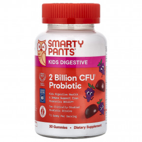 SmartyPants, Kids Digestive, жевательные таблетки с пробиотиками, со вкусом винограда, 30 жевательных таблеток в Москве - eco-herb.ru | изображение SmartyPants, Kids Digestive, жевательные таблетки с пробиотиками, со вкусом винограда, 30 жевательных таблеток в Москве - eco-herb.ru | фото