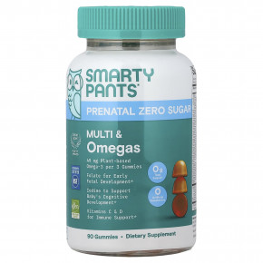SmartyPants, Prenatal Zero Sugar, мультивитамины и омега-кислоты, со вкусом лимона, 90 жевательных таблеток в Москве - eco-herb.ru | фото