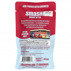Smash Foods, Snack Bites, шоколад, арахисовая паста и малиновый джем, 5 шт., 50 г (1,8 унции) в Москве - eco-herb.ru | фото