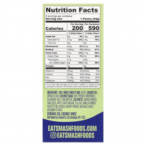 Smash Foods, Toasties™, голубика, 3 шт., 54 г (1,9 унции) каждое в Москве - eco-herb.ru | изображение Smash Foods, Toasties™, голубика, 3 шт., 54 г (1,9 унции) каждое в Москве - eco-herb.ru | фото