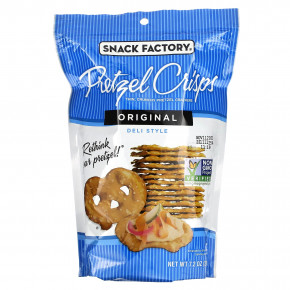 Snack Factory, хрустящие крендельки, с оригинальным вкусом, для гурманов, 204 г (7,2 унции) - описание | фото