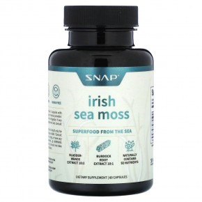 Snap Supplements, Irish Sea Moss, 60 Capsules в Москве - eco-herb.ru | фото