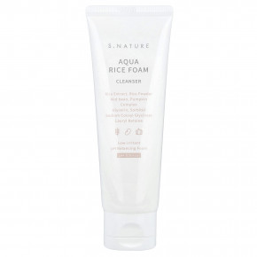 S.NATURE, Очищающая пенка с рисом и водой, 80 мл (2,7 жидк. Унции) - описание | фото