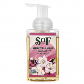 SoF, увлажняющая пенка для мытья рук с нектаром агавы, вишневый цвет, 236 мл (8 жидк. унций) (Товар снят с продажи) в Москве - eco-herb.ru | фото