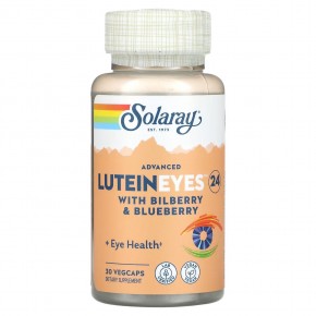 Solaray, Lutein Eyes 24 Advanced, 24 mg, 30 VegCaps - описание