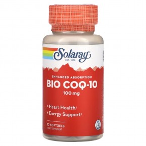 Solaray, Bio COQ-10, 100 mg, 30 Softgels в Москве - eco-herb.ru | фото