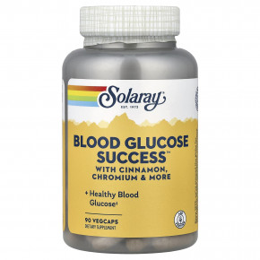 Solaray, Blood Glucose Success™, 90 растительных капсул - описание | фото