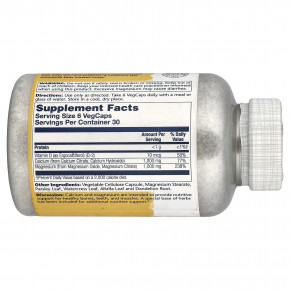 Solaray, Цитрат кальция и магния с витамином D2, соотношение 1: 1, 180 растительных капсул в Москве - eco-herb.ru | фото