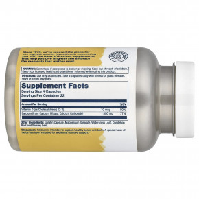 Solaray, цитрат кальция с витамином D3, 90 капсул в Москве - eco-herb.ru | фото