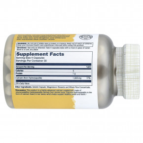 Solaray, Гидроксиапатит кальция, 120 капсул (250 мг на капсулу) в Москве - eco-herb.ru | фото