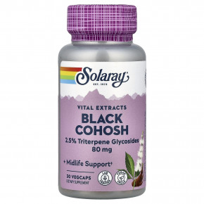 Solaray, жизненно важных экстрактов, воронец кистевидный, 30 растительных капсул - описание | фото