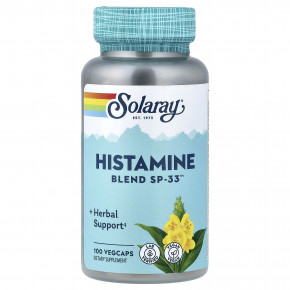 Solaray, Histamine Blend SP-33™, 100 растительных капсул - описание | фото