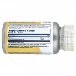 Solaray, L-теанин с зеленым чаем, 90 растительных капсул в Москве - eco-herb.ru | фото