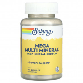 Solaray, Mega Multi Mineral, 100 капсул - описание