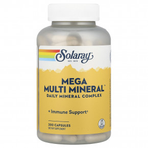 Solaray, Mega Multi Mineral™, 200 капсул - подробнее Solaray, Mega Multi Mineral™, 200 капсул - описание