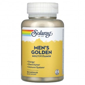 Solaray, Мультивитамины для мужчин Golden, 90 капсул в Москве - eco-herb.ru | фото