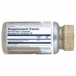 Solaray, Mushrooms, органический ферментированный гриб-баран, 60 органических капсул (500 мг в 1 капсуле) в Москве - eco-herb.ru | фото