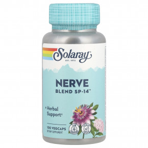 Solaray, Nerve Blend SP-14 ™, 100 растительных капсул в Москве - eco-herb.ru | фото