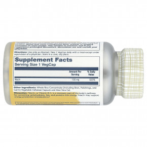 Solaray, ниацин, 100 мг, 100 растительных капсул в Москве - eco-herb.ru | фото