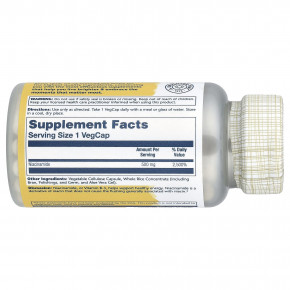 Solaray, никотинамид, 500 мг, 100 капсул VegCap в Москве - eco-herb.ru | фото