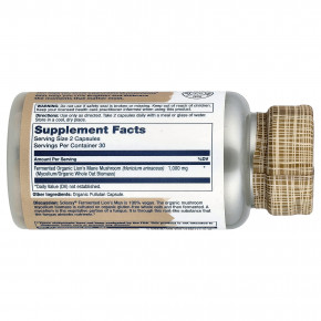 Solaray, органический ферментированный ежовик гребенчатый, 60 органических капсул (500 мг в 1 капсуле) в Москве - eco-herb.ru | фото