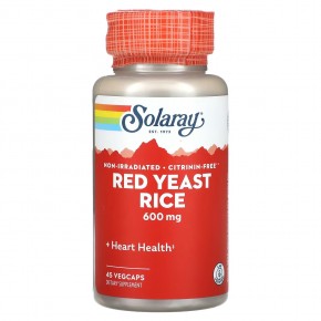 Solaray, Red Yeast Rice, 600 mg, 45 VegCaps в Москве - eco-herb.ru | фото