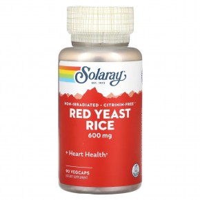 Solaray, Red Yeast Rice, 600 mg, 90 VegCaps в Москве - eco-herb.ru | фото