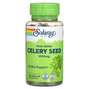 Solaray, Семена сельдерея, 505 мг, 100 растительных капсул в Москве - eco-herb.ru | фото