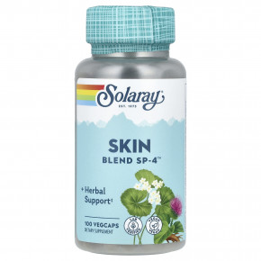 Solaray, Skin Blend, SP-4 ™, 100 растительных капсул - описание | фото