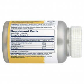 Solaray, Супербиовитамин C с замедленным высвобождением, 100 растительных капсул в Москве - eco-herb.ru | фото