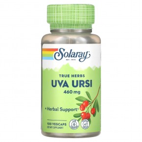 Solaray, толокнянка обыкновенная (Uva ursi), 460 мг, 100 вегетарианских капсул в Москве - eco-herb.ru | фото