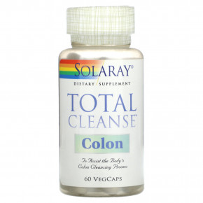 Solaray, Total Cleanse Colon, 60 растительных капсул - описание