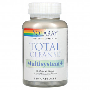 Solaray, Total Cleanse, Multisystem +, 120 капсул - описание