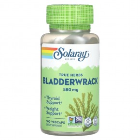 Solaray, True Herbs, Bladderwrack, 580 мг, 100 растительных капсул в Москве - eco-herb.ru | фото
