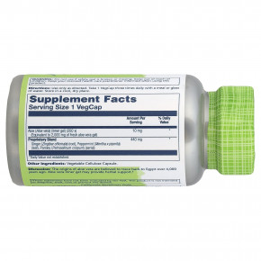 Solaray, True Herbs, гель из алоэ вера, 100 капсул VegCap в Москве - eco-herb.ru | фото