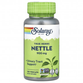 Solaray, True Herbs, крапива, 100 растительных капсул (450 мг в 1 капсуле) - описание | фото