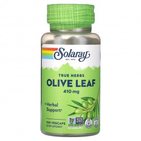 Solaray, True Herbs, Olive Leaf, 410 mg, 100 VegCaps в Москве - eco-herb.ru | фото