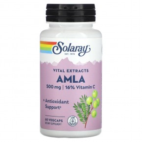 Solaray, Vital Extracts, AMLA, 500 мг, 60 растительных капсул в Москве - eco-herb.ru | фото