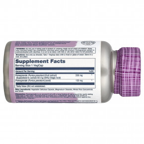 Solaray, Vital Extracts, гранат, 60 растительных капсул в Москве - eco-herb.ru | фото