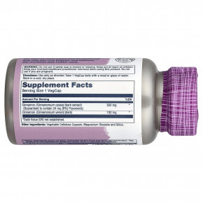 Solaray, Vital Extracts, корица, 60 растительных капсул в Москве - eco-herb.ru | фото