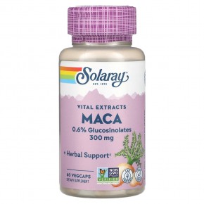 Solaray, Vital Extracts, Maca , 300 mg, 60 VegCaps в Москве - eco-herb.ru | фото