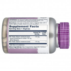 Solaray, Vital Extracts, расторопша, 120 растительных капсул в Москве - eco-herb.ru | фото