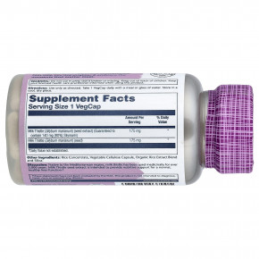 Solaray, Vital Extracts, расторопша, 60 растительных капсул в Москве - eco-herb.ru | фото