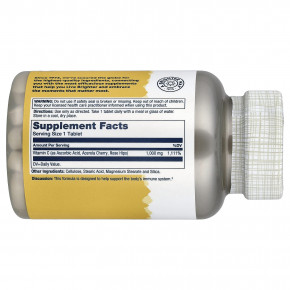 Solaray, витамин C с медленным высвобождением, с шиповником и ацеролой, 1000 мг, 100 таблеток в Москве - eco-herb.ru | фото