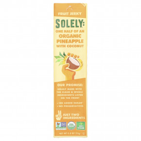 Solely, Fruit Jerky, органический ананас с кокосом, 23 г (0,8 унции) в Москве - eco-herb.ru | изображение Solely, Fruit Jerky, органический ананас с кокосом, 23 г (0,8 унции) в Москве - eco-herb.ru | фото