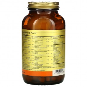 Solgar, Formula VM-75, комплексные витамины с микроэлементами в хелатной форме, без железа, 180 таблеток в Москве - eco-herb.ru | фото