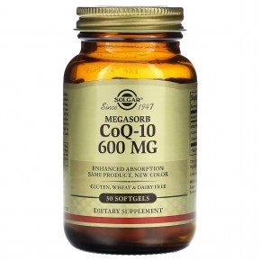 Solgar, Megasorb CoQ-10, 600 mg, 30 Softgels в Москве - eco-herb.ru | фото