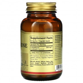 Solgar, Восстановленный L-глутатион, 250 мг, 60 растительных капсул в Москве - eco-herb.ru | фото